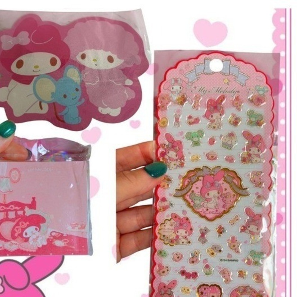Y2K PINK COQUETTE LICENSED HUGE MY MELODY BUNDLE NWT - Picture 4 of 11
